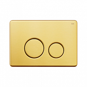 Кнопка смыва (клавиша) для инсталляции Iddis Unisteel 001 прямоугольная c кругл.кнопками золотая UNS01GGi77 Водяной