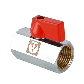 Кран мини шаровой 1/2" ВР-ВР флажок Valtec VT.330.N.04