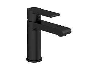 Смеситель для умывальника (раковины) Cersanit Brasko Black 63107 чёрный латунь
