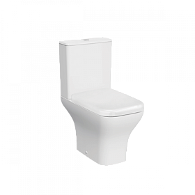 Унитаз-компакт напольный Vitra Polar безободковый смыв с гигиенич.покрытием сид.дюр. микролифт 9843B003-7201