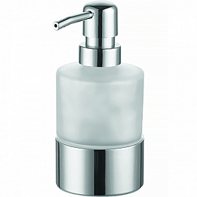 Дозатор жидкого мыла стекло/металл Azario Nessy AZ-128-C хром/белый Водяной