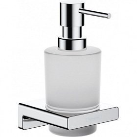 Дозатор жидкого мыла 0,2 л стекло мат. Hansgrohe AddStoris 41745000 хром