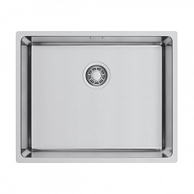 Мойка для кухни Omoikiri Tadzava 54-U/I-IN Ultra 15 4997116 прямоуг. 54х44 глуб. 20см (толщ.1мм) вып. 3 1/2" (врезная, подстольная) нержавеющая стал