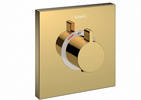 Смеситель для душа термостат (внешняя часть) Hansgrohe ShowerSelect Highflow 15760990 золото латунь