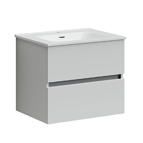 Тумба под раковину Sancos Urban 60 подвесная 2 выдв.ящ. белая UR60W