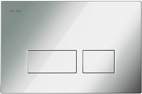 Кнопка смыва (клавиша) для инсталляции AM.PM Pro S прямоугольная хром глянец I047051 Водяной