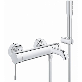 Смеситель для ванны/душа (короткий излив) Grohe Essence+ 33628001 хром латунь