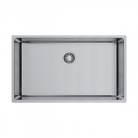 Мойка для кухни Omoikiri Tadzava 75-U/I-IN Ultra 15 4997119 прямоуг. 75х44 глуб. 20см (толщ.1мм) вып. 3 1/2" (врезная, подстольная) нержавеющая стал