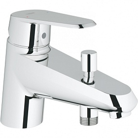 Смеситель для ванны/душа (короткий излив) Grohe Eurodisc Cosmopolitan 33192002 на борт ванны на 1 отверстие хром латунь