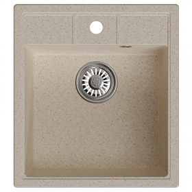 Мойка для кухни Mixline ML-GM28 552180 прямоуг. 45х50 глуб. 19см вып. 3 1/2" (врезная) бежевая