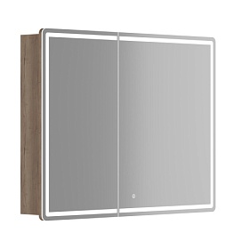 Зеркало-шкаф Sancos Mirror 99х74 дуб галифакс LED подсветка MI100EG