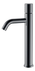 Смеситель для умывальника (раковины) Boheme Stick Shine Gun Metal Diamond 122-SGM shine gun metal латунь