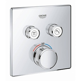 Смеситель для душа термостат (внешняя часть) Grohe Grohtherm SmartControl 29124000 хром латунь Водяной