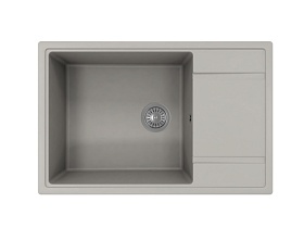 Мойка для кухни Florentina Липси 780XL 20.505.D0780.305 прямоуг. 78х51 глуб. 20см вып. 3 1/2" (врезная) крыло универсал грей