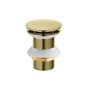 Донный клапан 1 1/4" Aquatek AQ6003PG полир. золото