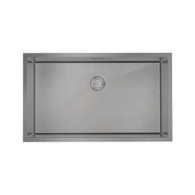 Мойка для кухни Iddis Edifice EDI74G0i77 прямоуг. 74х44 глуб. 20см (толщ.1,2мм) вып. 3 1/2" (врезная, подстольная) графит