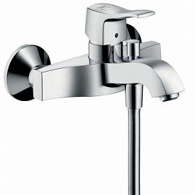 Смеситель для ванны/душа (короткий излив) Hansgrohe Metris Classic 31478000 хром латунь Водяной