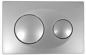 Кнопка смыва (клавиша) для инсталляции Azario прямоугольная c кругл.кнопками хром матовая AZ-8200-0010 Водяной