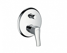 Смеситель для ванны/душа (короткий излив) (внешняя часть) Hansgrohe Metris Classic 31485000 хром латунь
