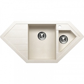 Мойка для кухни Tolero Classic R-114.102 трапеция 100х49,6 глуб. 21,6см вып. 3 1/2" (врезная) крыло слева сафари