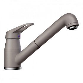 Смеситель для кухни (мойки) Omoikiri Tateyama-S GR 4994176 вытяжной излив Leningrad grey латунь Водяной