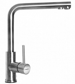 Смеситель для кухни (мойки) Longran Sprint LM2196 SS с переключ.для фильтра питьевой воды нерж.сталь нерж. сталь Водяной