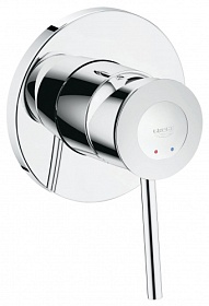 Смеситель для душа внеш. и скрытая часть (в сборе) Grohe BauClassic 29048000 хром латунь
