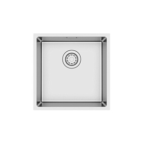 Мойка для кухни Iddis Prime PRI44S0i77 квадратная 44х44 глуб. 20см (толщ.1мм) вып. 3 1/2" (врезная, подстольная) хром