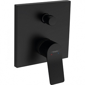 Смеситель для ванны/душа (короткий излив) (внешняя часть) Hansgrohe Vivenis 75415670 чёрный латунь
