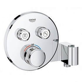 Смеситель для душа термостат (внешняя часть) Grohe Grohtherm SmartControl 29120000 хром латунь