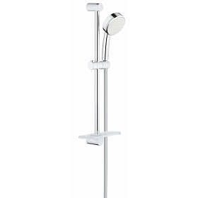 Душевая стойка с лейкой и шлангом Grohe Tempesta New Cosmopolitan 600 мм d580х260 мм круглая 1-реж. с мыльницей 26083002 хром