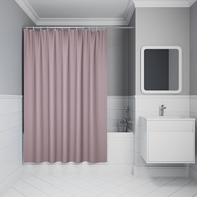 Штора для ванной Iddis Decor 180х200 полиэстер DW04P18i11 розовый