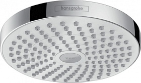 Лейка верхнего душа Hansgrohe Croma Select S 26522400 d187 мм 2-х реж. белая/хром круглая