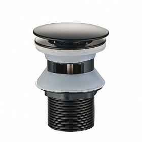 Донный клапан 1 1/4" Swedbe Attribut 0004 черный
