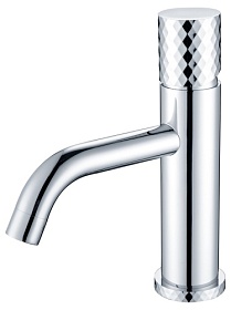 Смеситель для умывальника (раковины) Boheme Stick Chrome Diamond Chrome 121-CRCR хром латунь Водяной