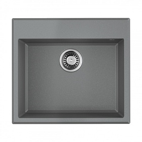 Мойка для кухни Omoikiri Tedori 57-GR 4993566 прямоуг. 57х51 глуб. 20см вып. 3 1/2" (врезная) leningrad grey