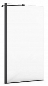 Шторка на ванну жёст. 80х140 Azario Merrit AZ-NF6310-1 800 BLACK неподвижная