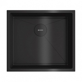 Мойка для кухни Omoikiri Taki 49-U/IF-GB 4997018 прямоуг. 49х44 глуб. 20см (толщ.1,2мм) вып. 3 1/2" (универсальная) PVD графит
