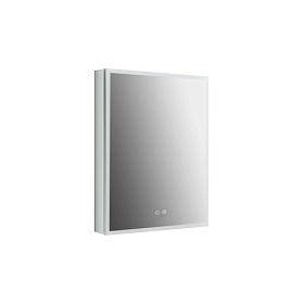 Зеркало-шкаф Aquatek 60 хром с подогревом LED подсветка AQ7603B-MLC