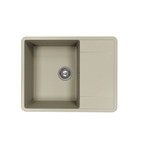 Мойка для кухни Florentina Пьемонт 650 17.030.C0650.305 прямоуг. 650х51 глуб. 20см вып. 3 1/2" (врезная) крыло универсал грей