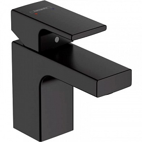 Смеситель для умывальника (раковины) Hansgrohe Vernis Shape 71560670 чёрный латунь