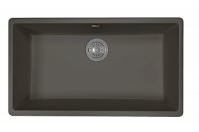 Мойка для кухни Florentina Вега 700 22.435.E0700.302 прямоуг. 74х42 глуб. 20см вып. 3 1/2" (подстольная) антрацит