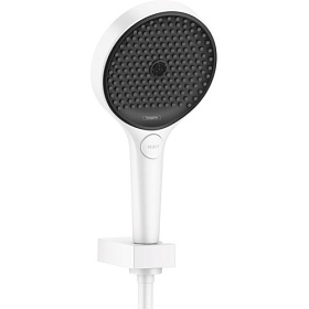Душевая лейка с шлангом и держателем Hansgrohe Rainfinity 26851700 белая Водяной