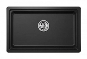 Мойка для кухни Granula KS-7303U черный прямоуг. 73х45 глуб. 22см вып. 3 1/2" (подстольная) чёрная