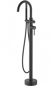 Смеситель для ванны/душа (короткий излив) Aquatek Европа AQ1345MB чёрный латунь Водяной