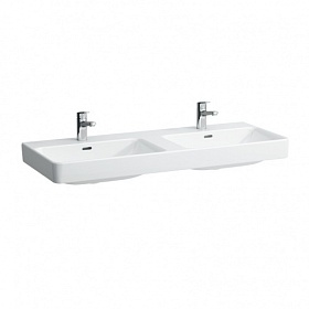 Раковина (умывальник) Laufen Pro S 120 подвесная, полувстраиваемая 8.1496.6.000.104.1 две чаши
