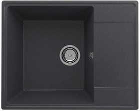 Мойка для кухни Ulgran Quartz Prima 605 Prima 605-08 прямоуг. 60,5х48,5 глуб. 18см вып. 3 1/2" (врезная) крыло универсал космос
