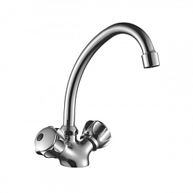 Смеситель для кухни (мойки) DecoRoom DR50 DR50028R хром латунь