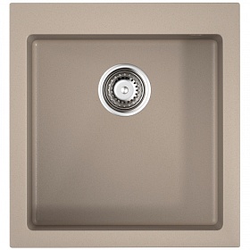 Мойка для кухни Omoikiri Bosen 47-SA 4993588 прямоуг. 50х47 глуб. 20см (толщ.10мм) вып. 3 1/2" (врезная) бежевая