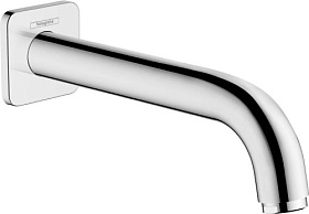 Излив для ванны/душа (короткий излив) Hansgrohe Vernis Shape 71460000, хром Водяной